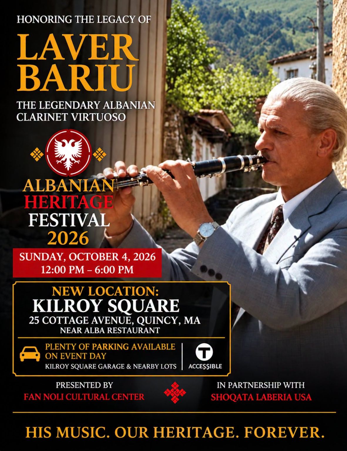 Albanian Heritage Festival 2026 — Honoring Laver Bariu